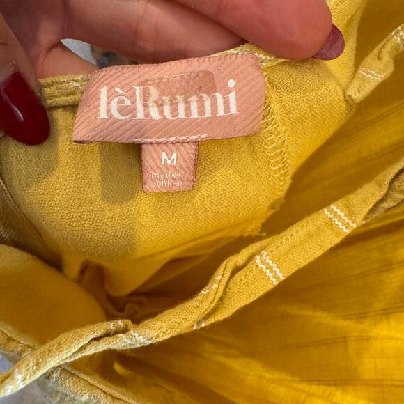 léRumi Reagan Jumpsuit – Yellow Stripe – Size Medium – Excellent Condition - Picture 6 of 9